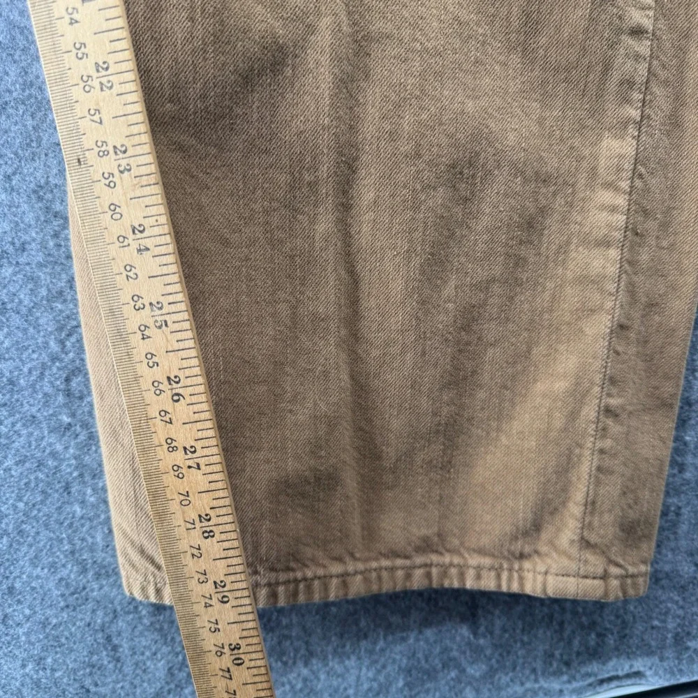 NEW Cremieux Austin Jeans Mens 42x30 Brown Relaxed Straight Leg Denim